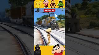 GTA V: Little singham train chori 😱 #gta5shinchan #shorts #gta5mods #littlesingham #gta5shorts