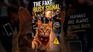 Humans Pretend To Be Busy 👁️ #cat #funnycats #catvlog #funny #humanbehavior #youtubeshorts