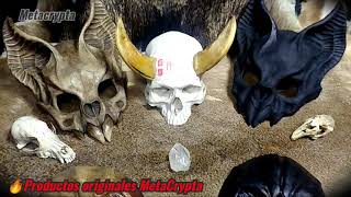 Máscaras Craneo Murciélago Vampiro y Cráneo de cuervo / Dr. Peste Negra creación original MetaCrypta