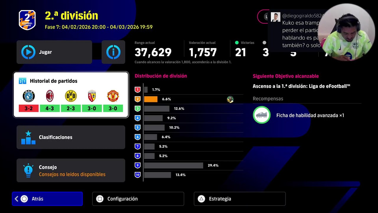 Ya esto sera ludopatia? Lo de hoy EFOOTBALL 2026