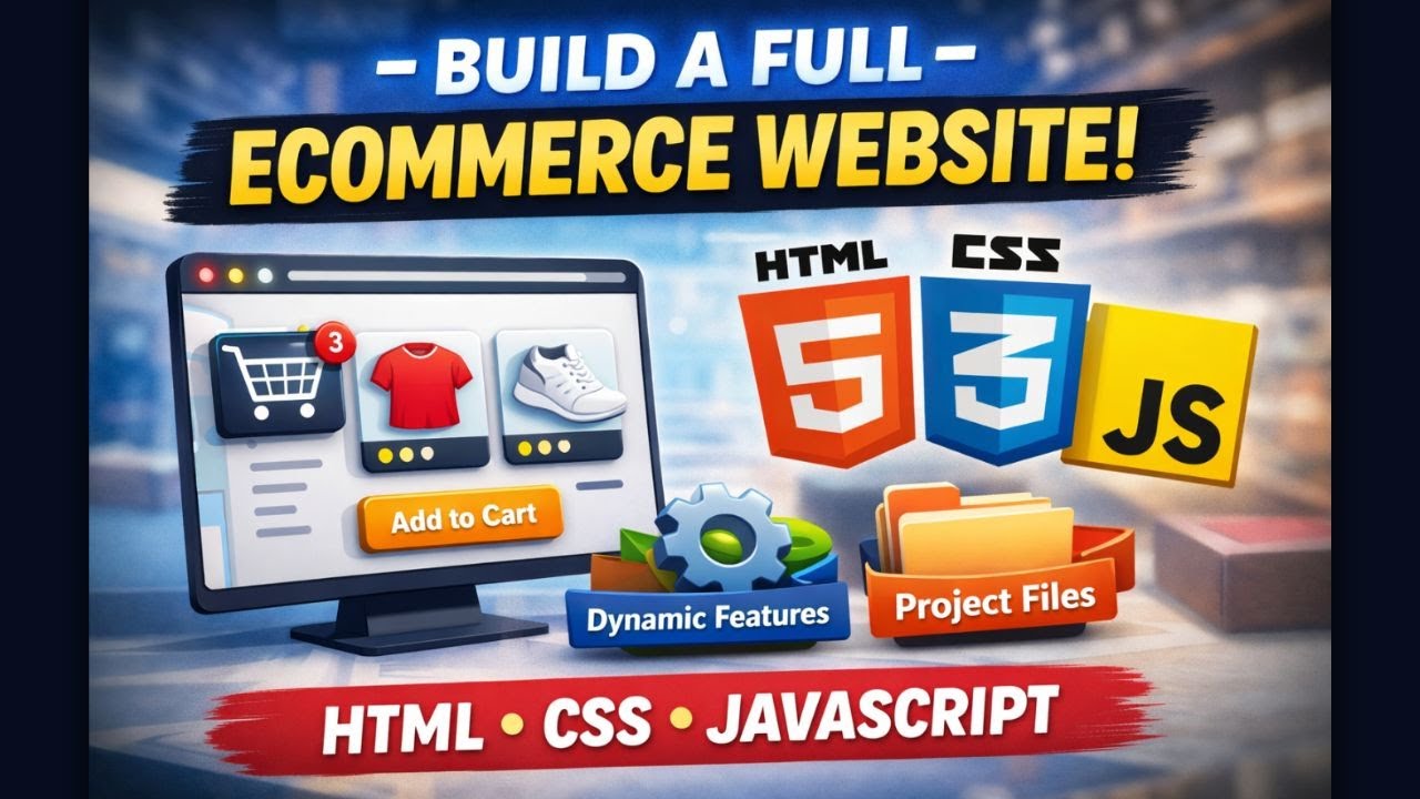 Create a Full Ecommerce Website Using HTML, CSS & JavaScript ...