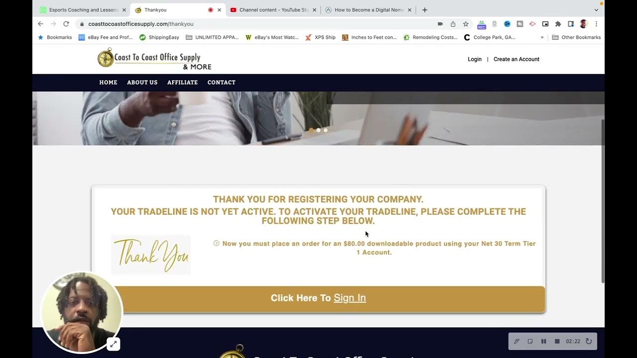 coast to coast office supply net 30 account review YouTube