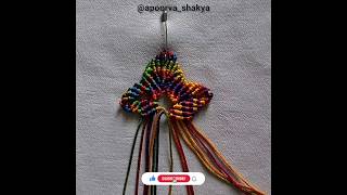Mapel leaf shorts | how to make mapel leaf with macrame #shortsfeed #trendingshorts #shorts
