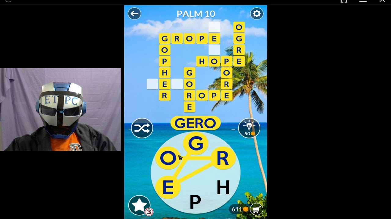 WORDSCAPES PALM  10 ANSWERS masaya ang mga salita