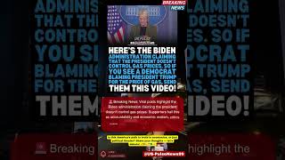 🔥Breaking news USA Biden Admin Gas Price Claim Sparks Clash! #BreakingNews #Economy #Shorts