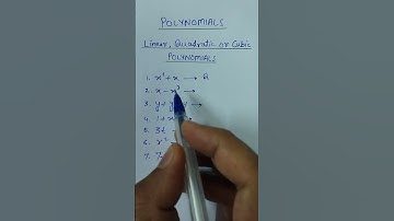 Linear, Quadratic or Cubic Polynomial