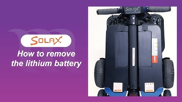 Solax Travel Scooters - How to remove the Lithium battery on this Travel scooter