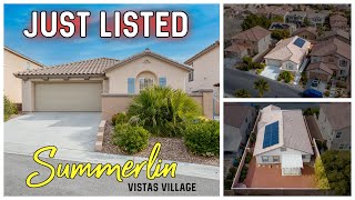 Just Listed in Summerlin West 505 888 3 BD 2 BA 1713 sq ft 2 car-garage Vistas Village