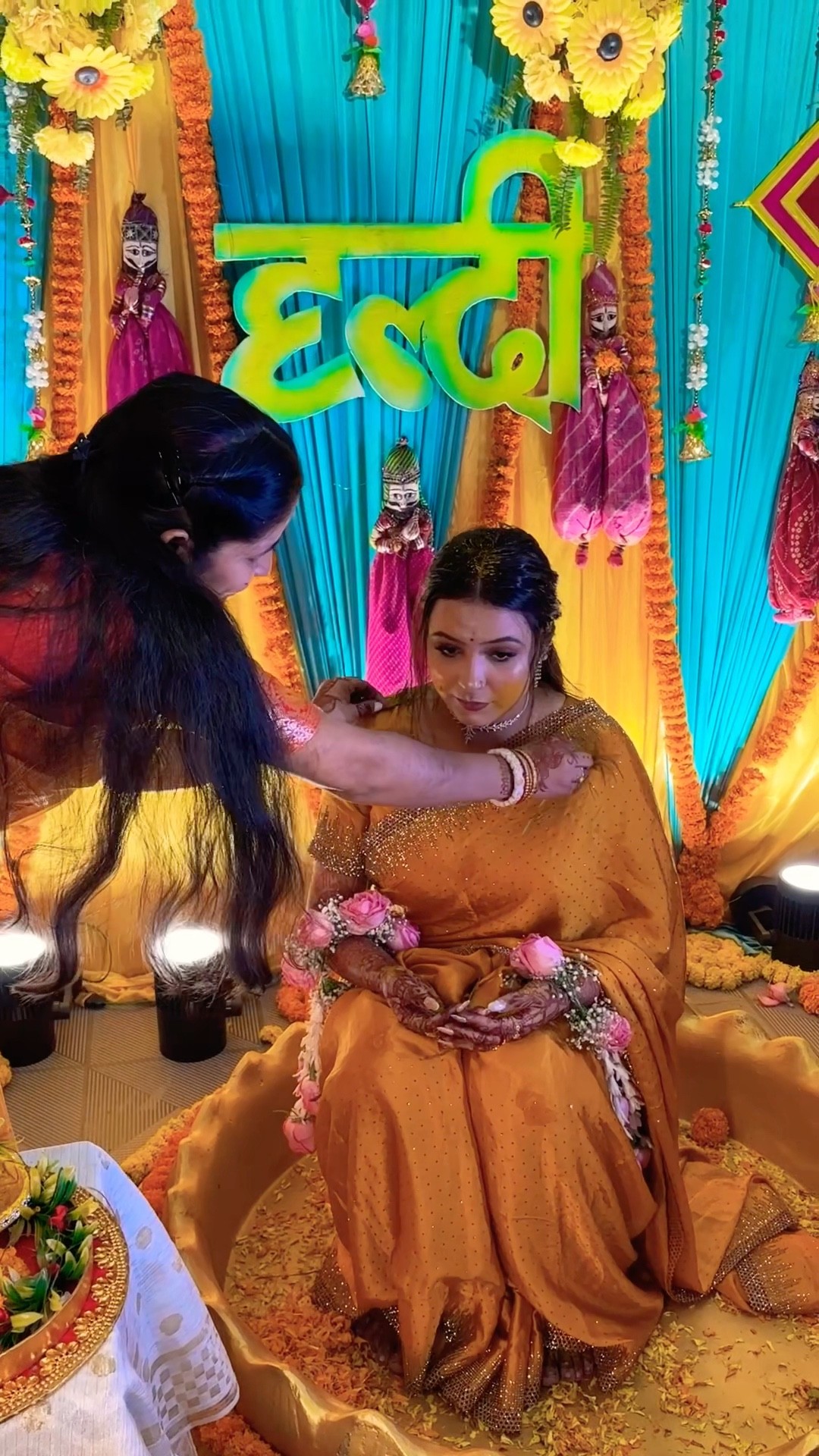 Ek hazaaron mein meri behna hai ??? Haldi Celebrate❤️ #trending #love #shortvideo #haldi