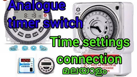 analogue timer switch setting & connection  review  analogue setting  video Automatic light on & of