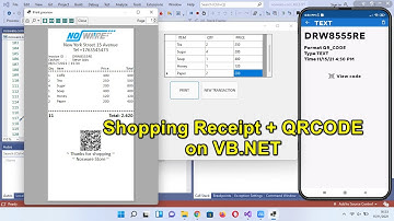 Make Shopping Receipt + QRcode VB.NET