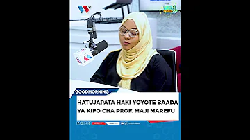 TUMENYIMWA URITHI KWA PROF MAJI MAREFU 
