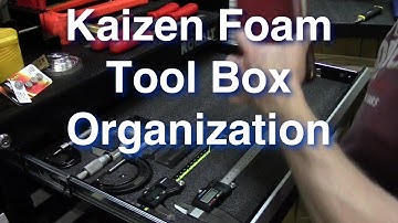 Kaizen Foam Organization for a CNC Toolbox