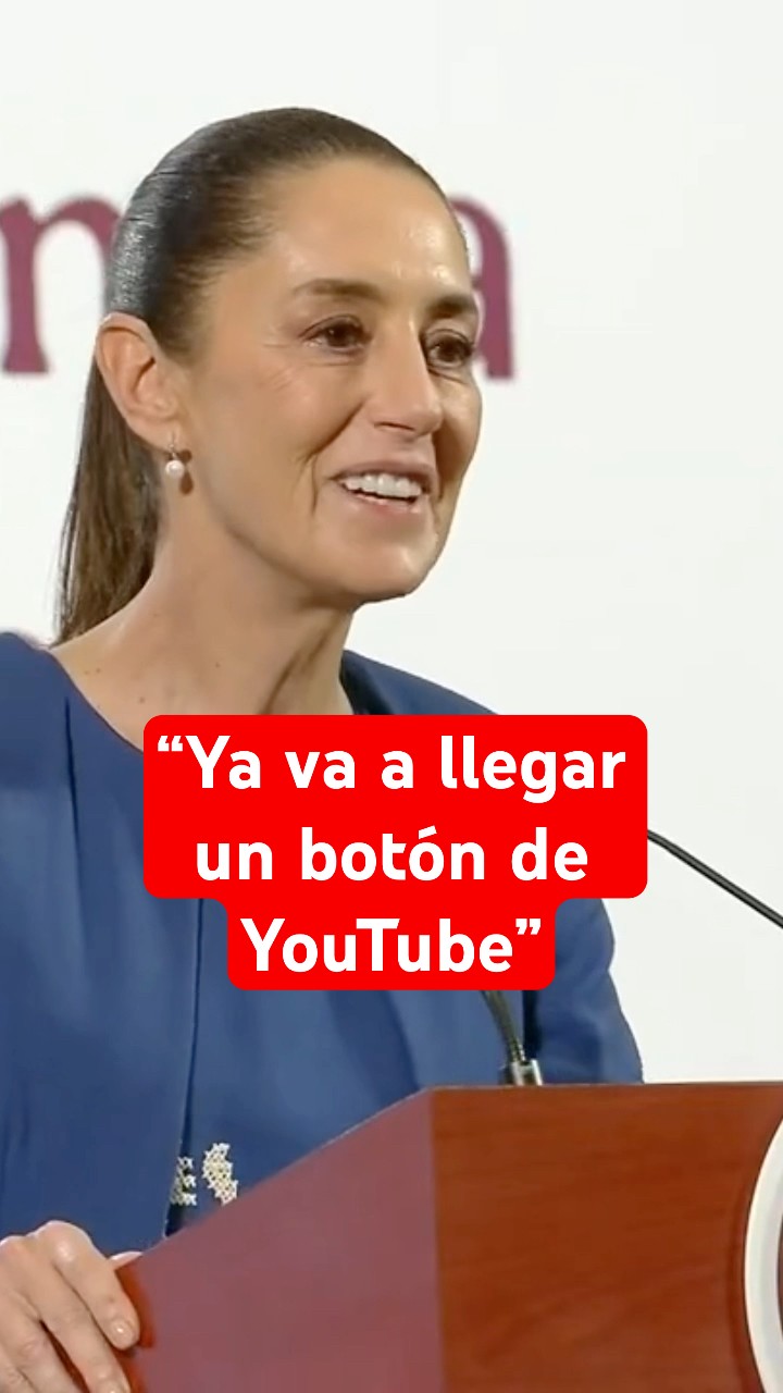 Sheinbaum supera el millón de suscriptores en YouTube #shorts