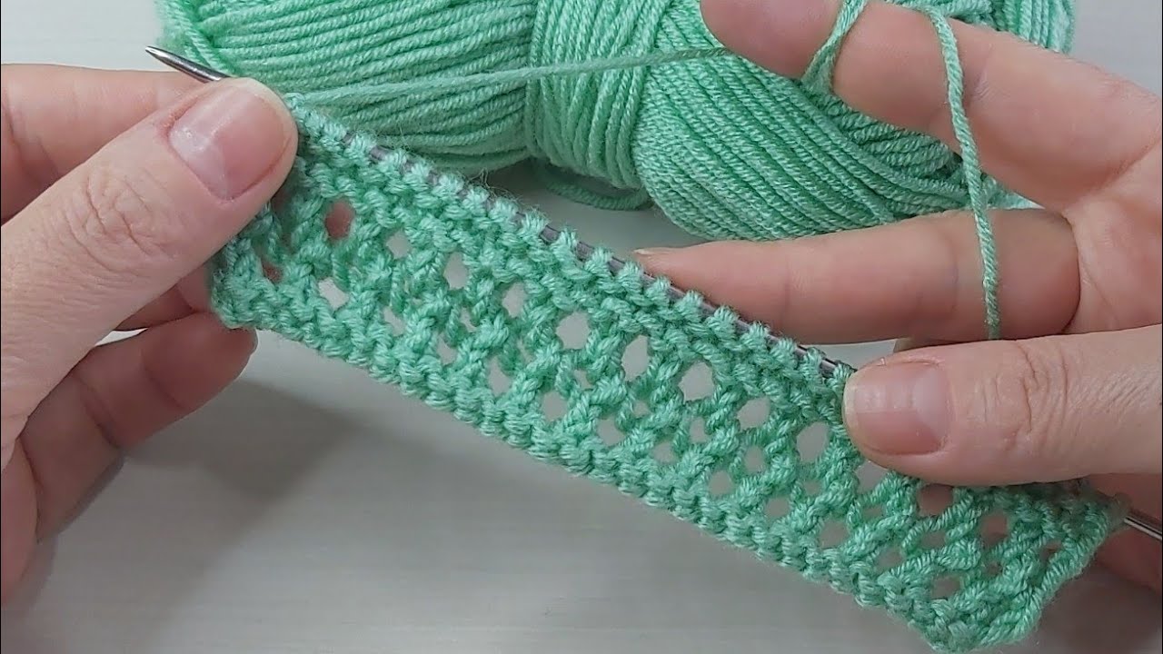 İki şiş çok beğeniceğiniz örgü model anlatımı crochet knitting - YouTube