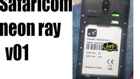 NEON RAY (V01): HOW TO FIX HANG ON LOGO SAFARICOM NEON RAY J11  VO1 FOR CM2 WITH FIRMWARE