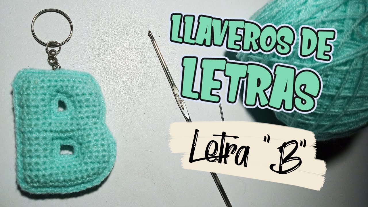 Llaveros de LETRAS a CROCHET - Letra 