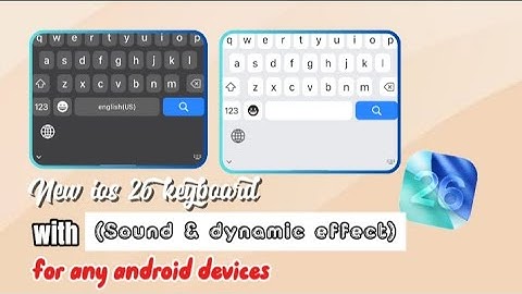New iOS 26 realistic keyboard for android devices with sound click | non copyrighted | 2025