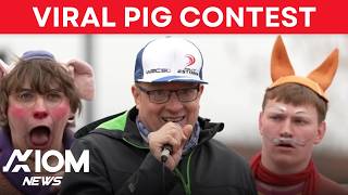 Estonian Man Wins Pig Squealing Contest With ‘Oink-credible’ Performance | AXIOM
