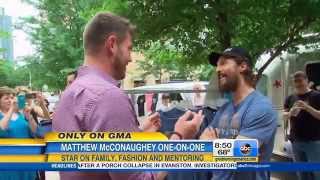 Download Lagu Matthew McConaughey | Good Morning America | just keep livin Pop-Up Event MP3