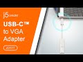 j5create USB Type-C to VGA 轉接器-JCA111 product youtube thumbnail