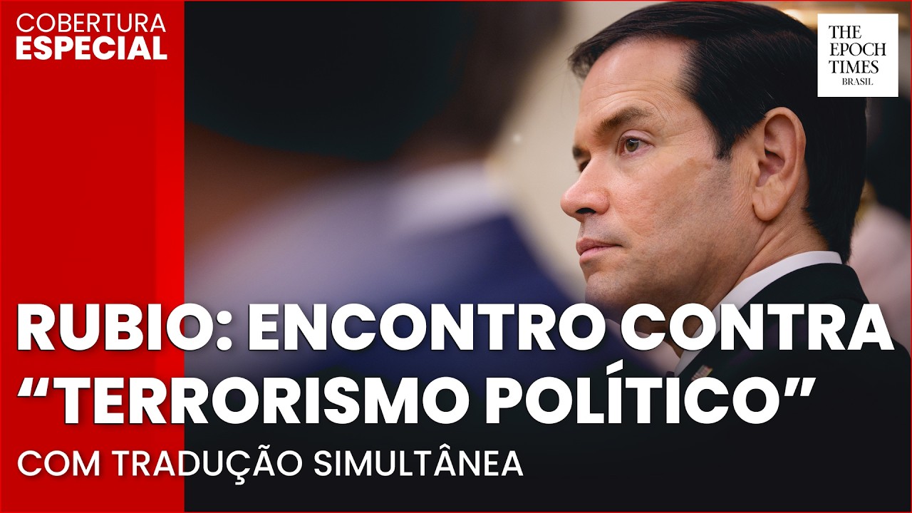 🔴 AGORA: Rubio discursa a líderes globais sobre "terrorismo político" | Tradução simultânea
