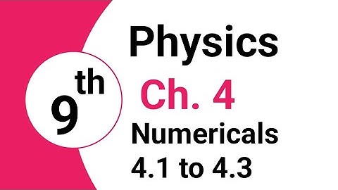 Matric part 1 Physics, Ch 4, Exercise Numerical 4.1 to 4.3-Turning Effect of Forces-9th Physics
