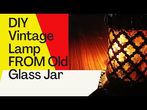 Empty Glass Jar Reuse Ideas || DIY Decorative Lamp From recycled Glass ...