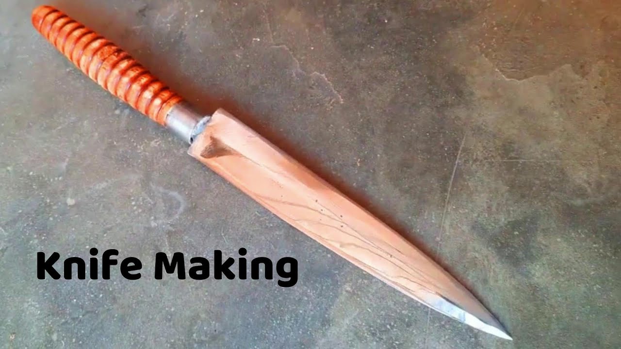 Knife making from rusty File Making a knife from an rusty file How