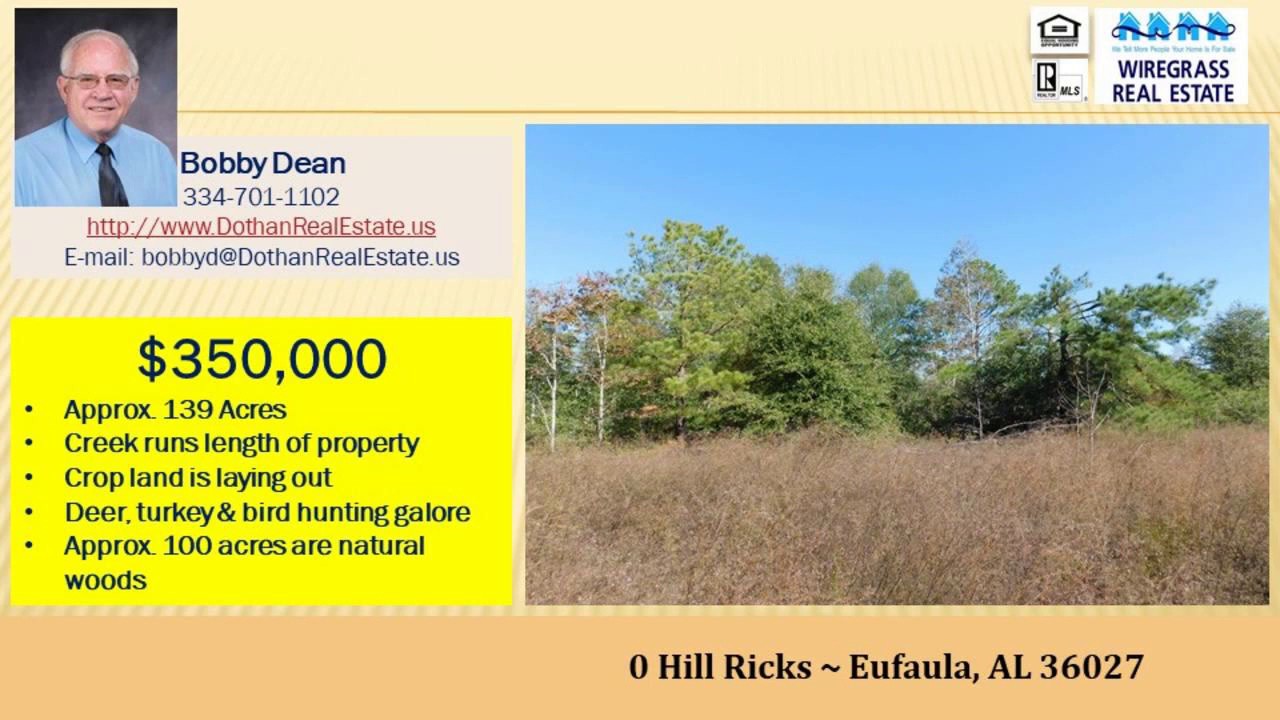 Fascinating land for sale in Eufaula AL 36027 YouTube