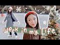 a week in my life ❄️ ice skating, holiday decorating & cozy vibes~