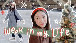 a week in my life ❄️ ice skating, holiday decorating &amp; cozy vibes~