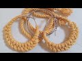 DIY HOOP EARRINGS / HOW TO MAKE HOOP EARRINGS WITH THREAD