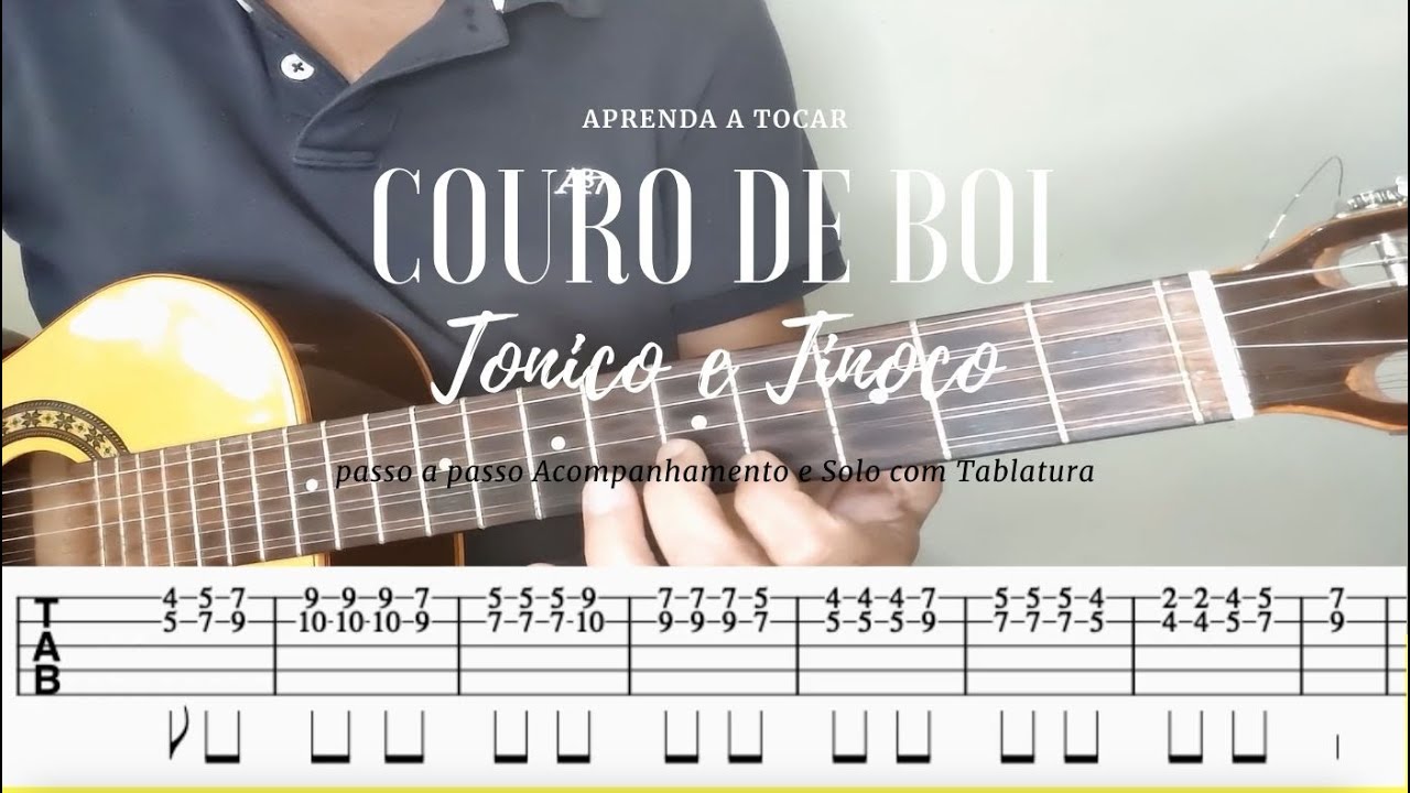Aprenda a tocar Couro de boi   viola caipira solo + tablatura e acompanhamento