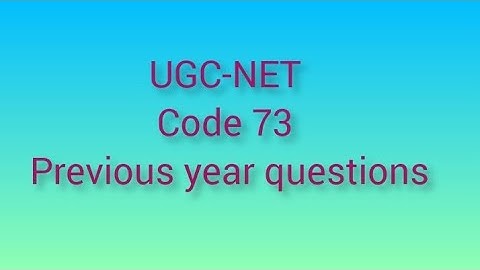 UGC-NET PAPER 2 Sanskrit Traditional Subjects code 73 previous year questions and answers