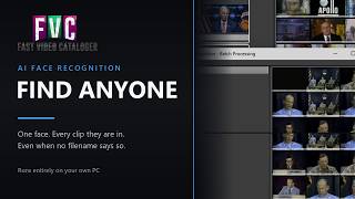 Find every clip with the same person - AI Face Recognition | Fast Video Cataloger 10.2