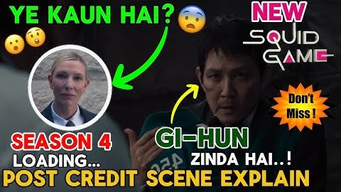 Gi-Hun Zinda Hai?😨 Squid Game Season 3 Post Credit Scene | Squid Game S3 Ending Explained in Hindi