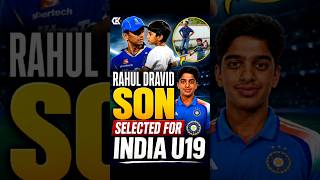 Rahul Dravid's Son Selected For India U19 🇮🇳🔥#RahulDravid #AnvayDravid #IndiaU19 #IndianCricket
