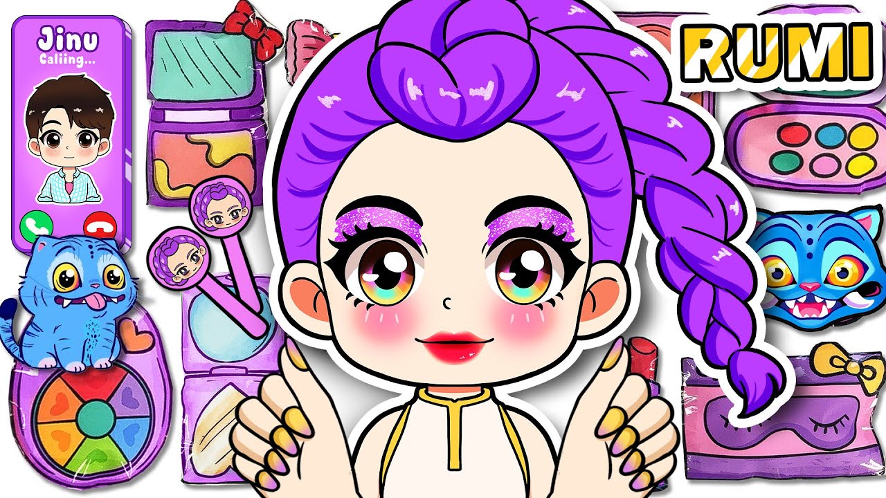 KPOP DEMON HUNTERS Baby RUMI Skincare + Makeup Blind Bag Unboxing 🍼|베이비 루미 클린업 뷰티 언박싱| ASMR