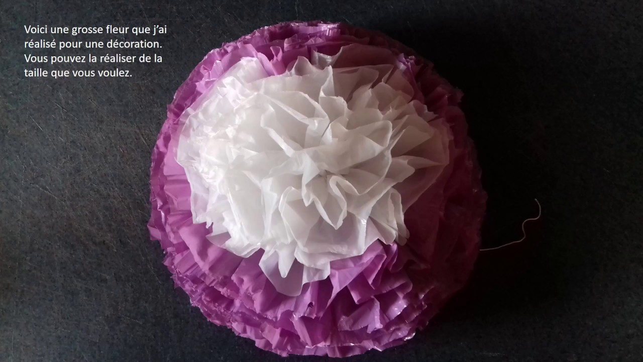 Comment faire des fleurs en sacs poubelle (pour décorer les voitures