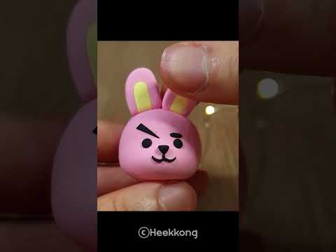 #shorts DIY Miniature BTS × BT21 Diorama with clay ♥ Mermaid chooky