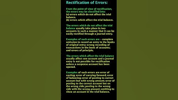 Rectification of Errors - Errors - #shorts