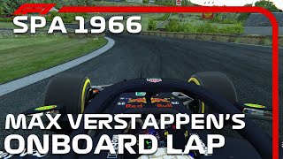 Max Verstappen Onboard | F1 Old Spa-Francorchamps (1966)