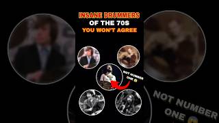 Top 5 Drummers of the 1970s Who Changed Rock Forever 😱🔥 #shorts #rock #music