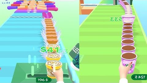 Coffee Stack in All Level Very Relaxing ASMR Walkthrough Gameplay Android IOS