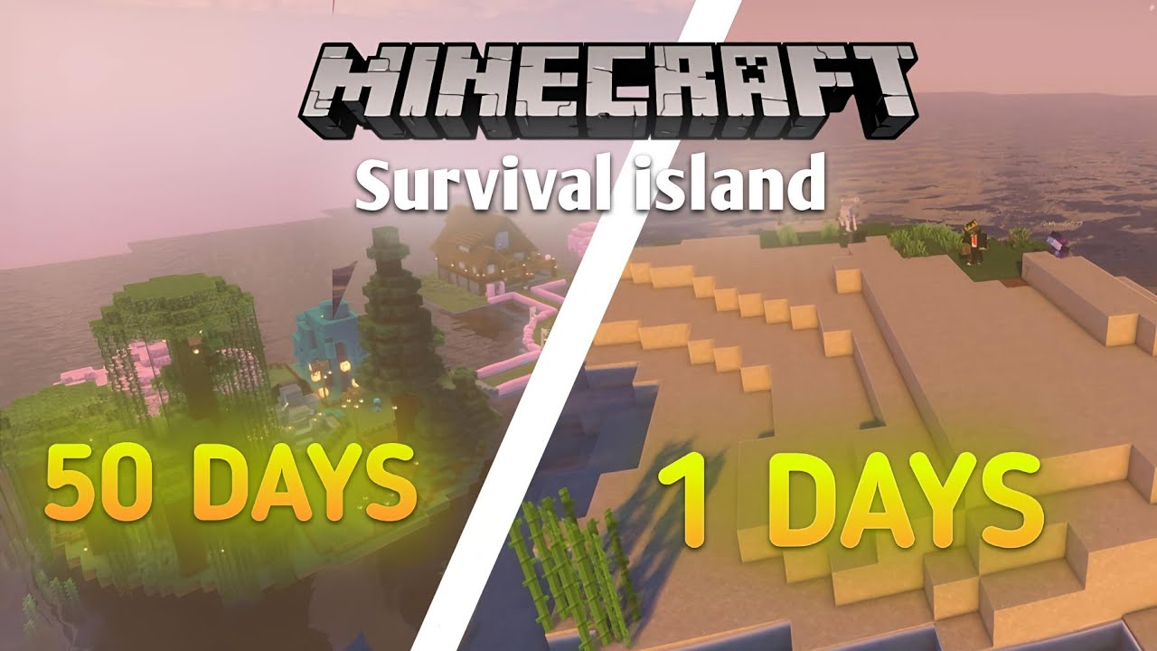 I Survived 50 Days on a Survival Island in Minecraft - YouTube