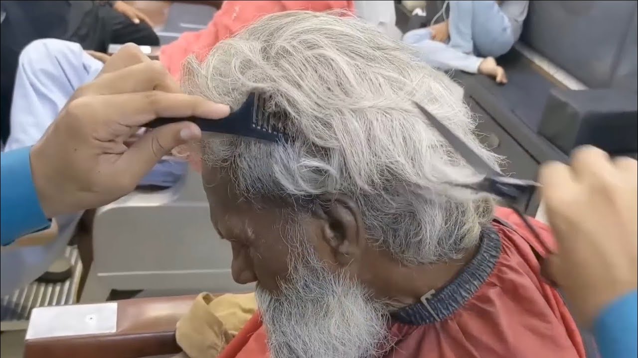 Homeless Man/ Haircut & Beard Shaving Transformation 