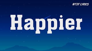 Olivia Rodrigo - Happier (Lyric Video) | Conan Gray, Madison Beer,...