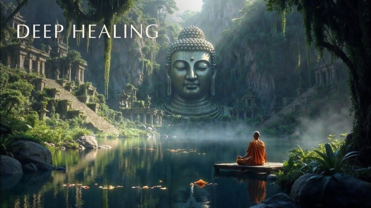 Inner Peace Meditation 🌿 Flute Music, Buddha & Forest Water Ambience #relaxation
