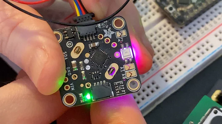 I2C Rotary Encoder with SeeSaw tester made from a Metro M0